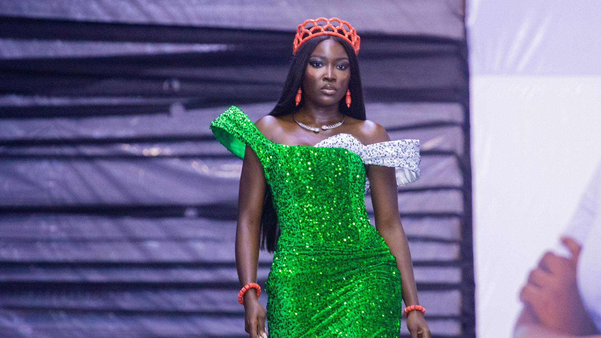 Nigerian model sets record-breaking catwalk to promote diversity and inclusion in fashion 