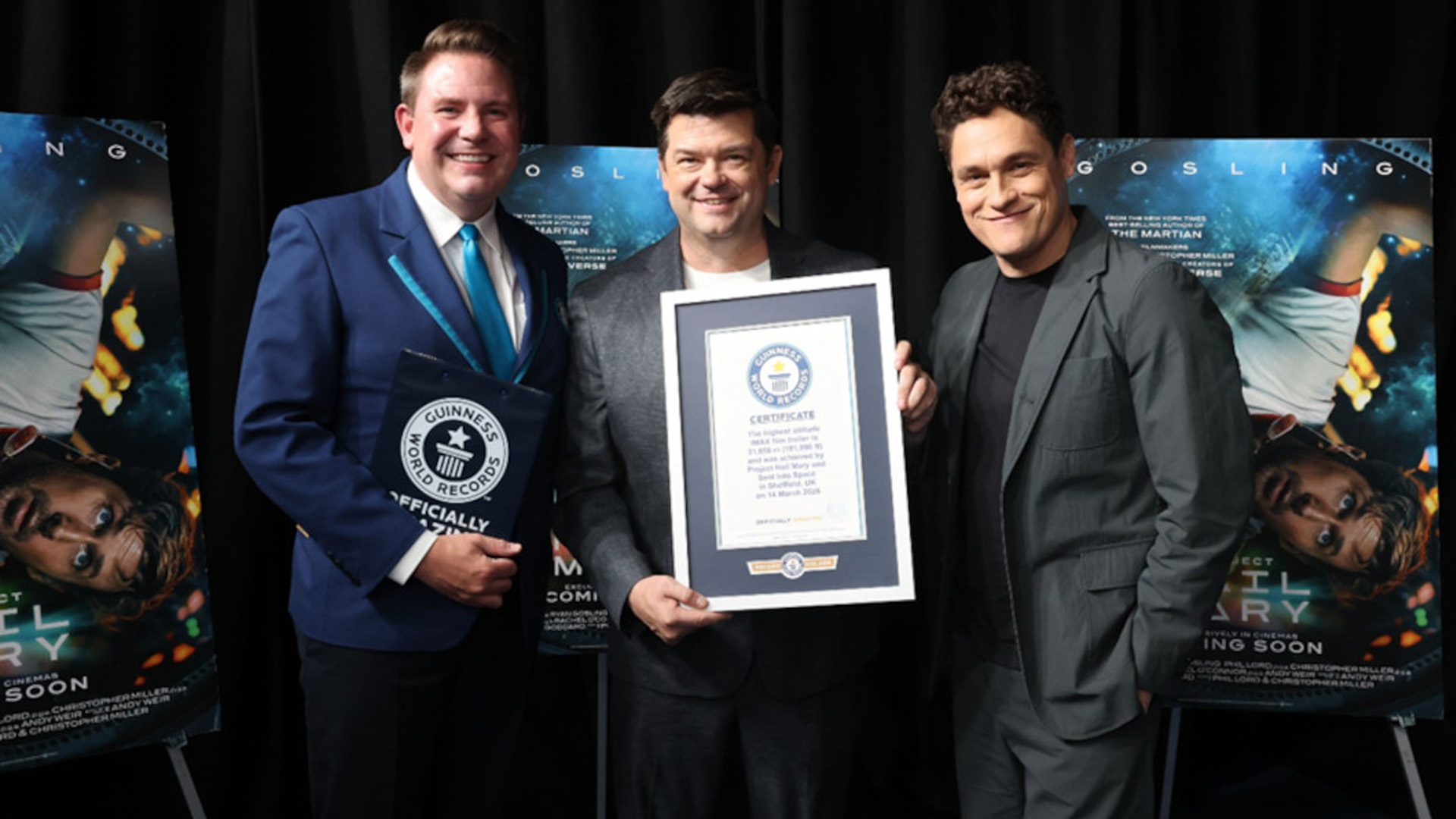 Project Hail Mary trailer breaks Guinness World Records title at 101,896 feet above Earth